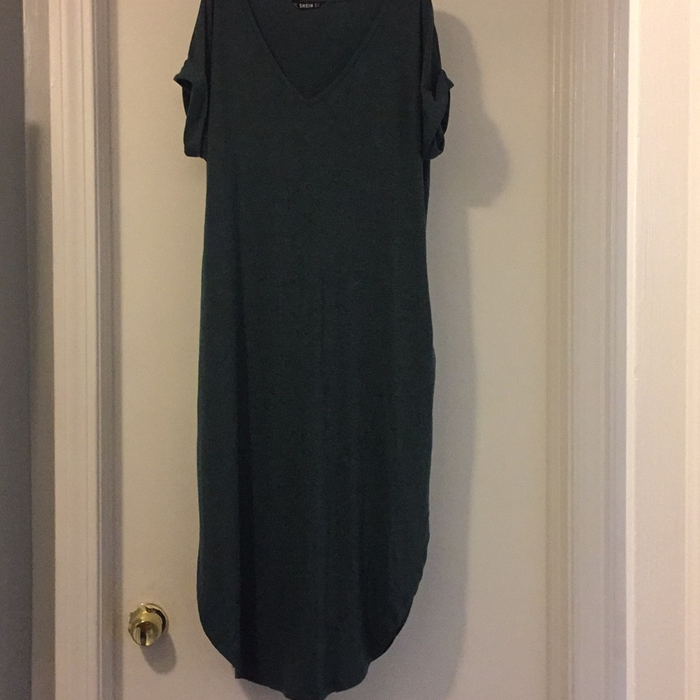 green tee shirt dress women’s medium